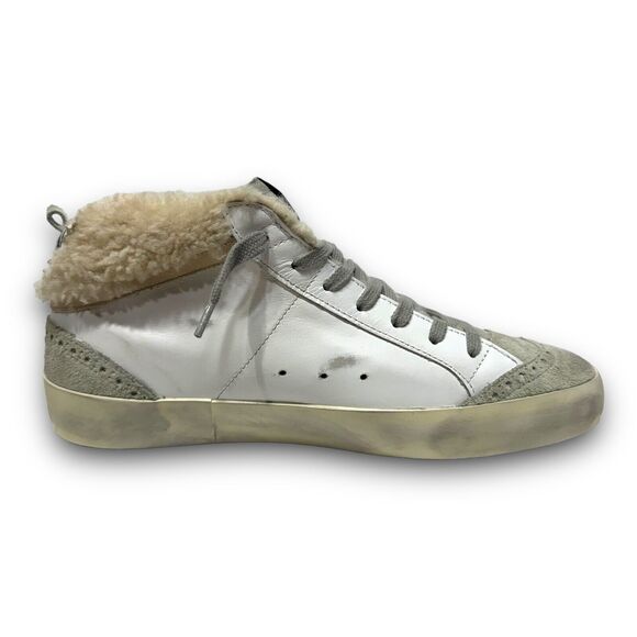 Golden Goose Womens Mid Star Double Quarter Shearling Leopard Star Shoes Size 41 - Picture 6 of 16